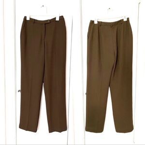 Rena Rowan essentials green lined dress pants